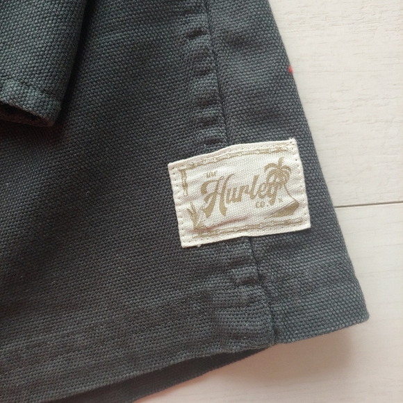 HURLEY NEW Bixby Canvas Shirt Jacket Grey - Picture 4 of 8